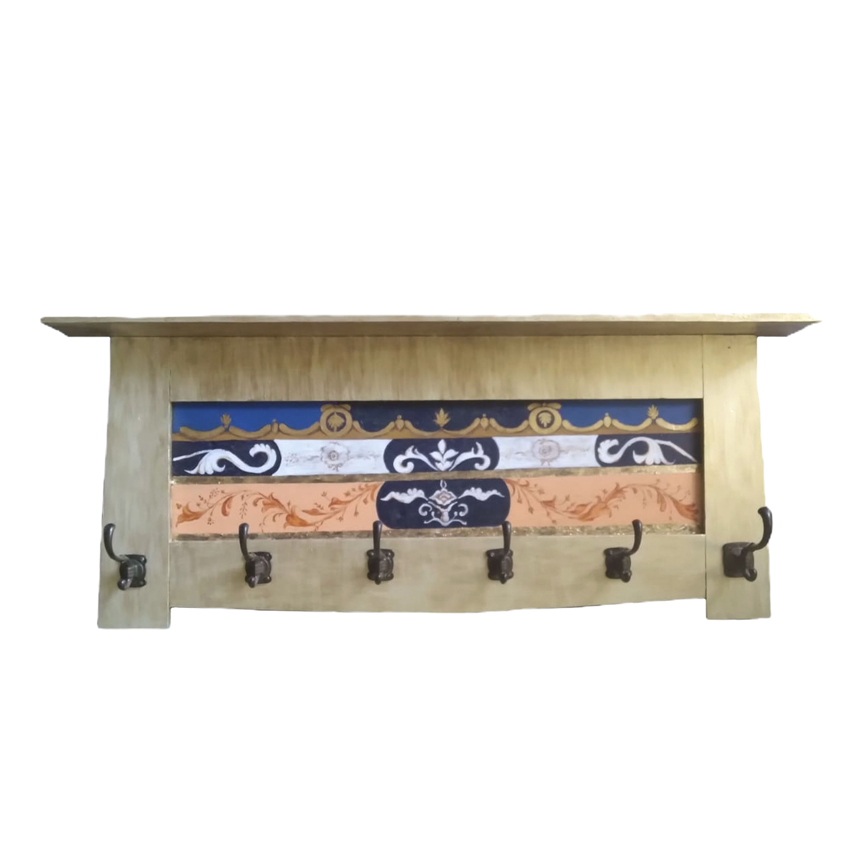 Hand-Painted Wooden Wall Hanger