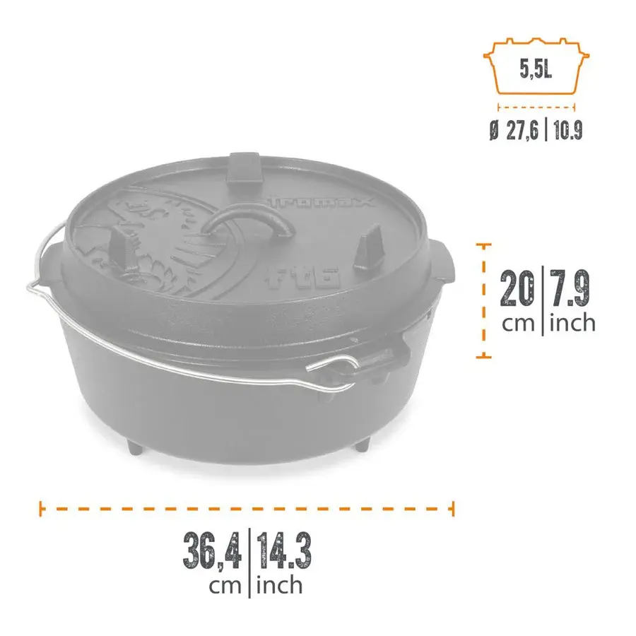 Miniaturbild: Feuertopf (Dutch Oven) ft6 Petromax