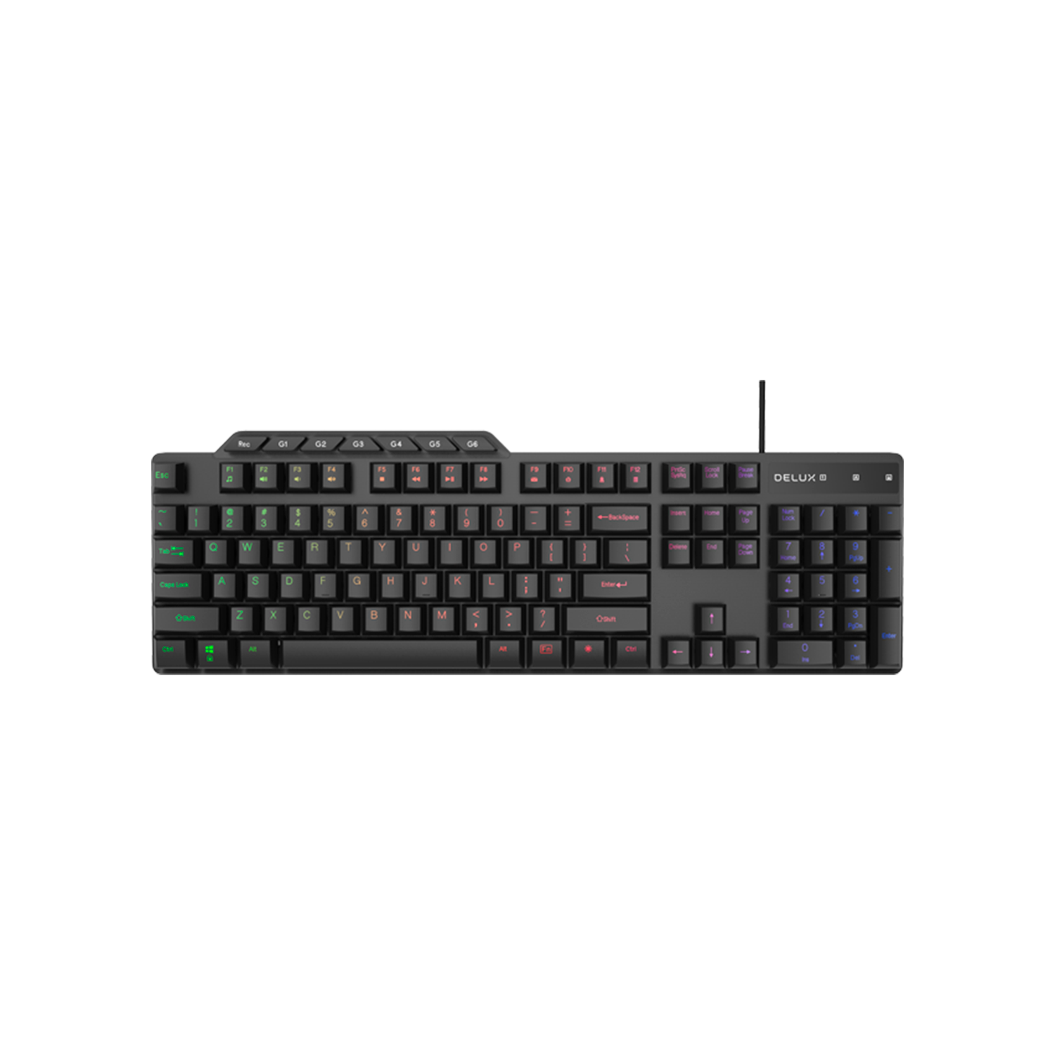 Teclado Delux Gaming k9800 cableado