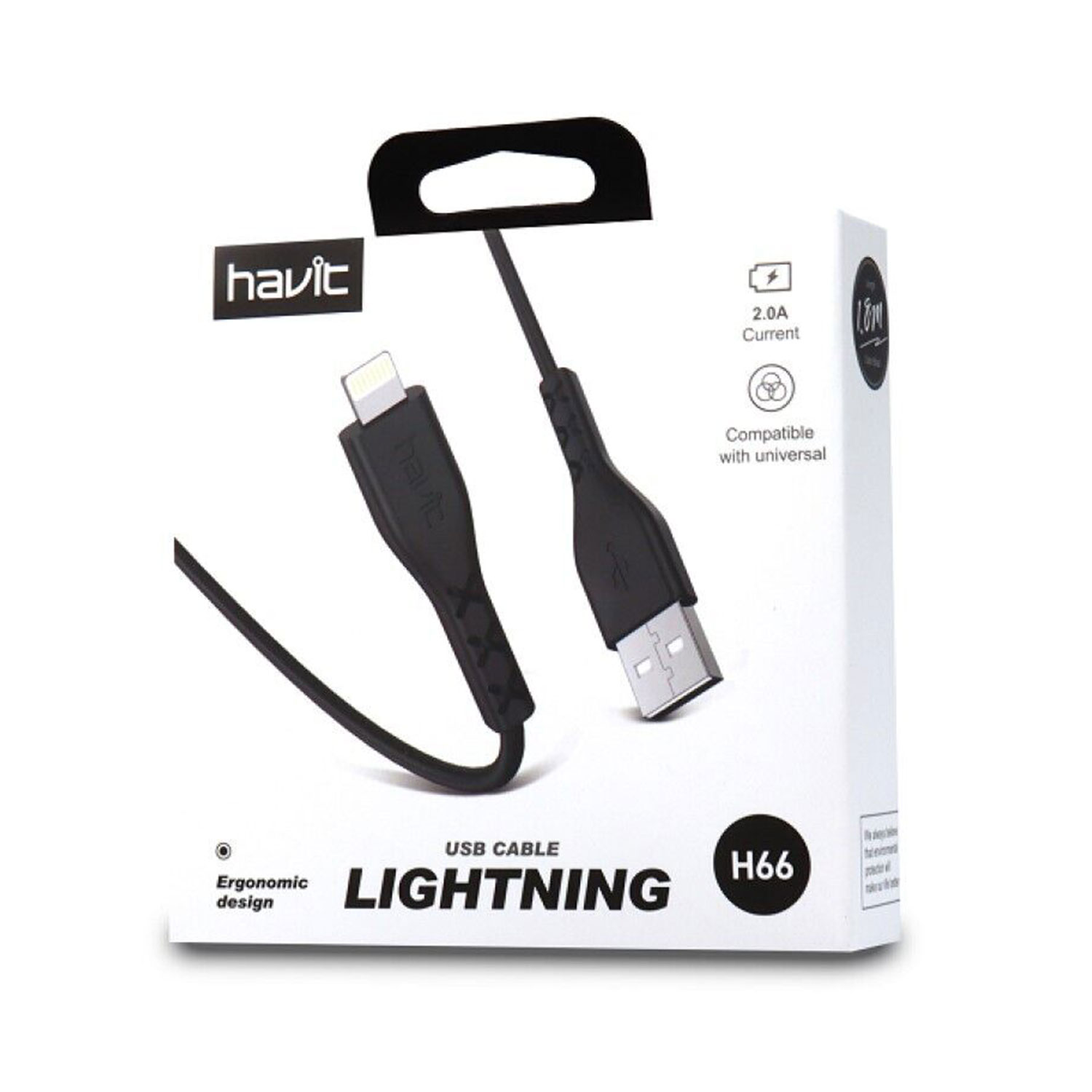 Cable de datos y carga para iPhone Havit h66 1 metro