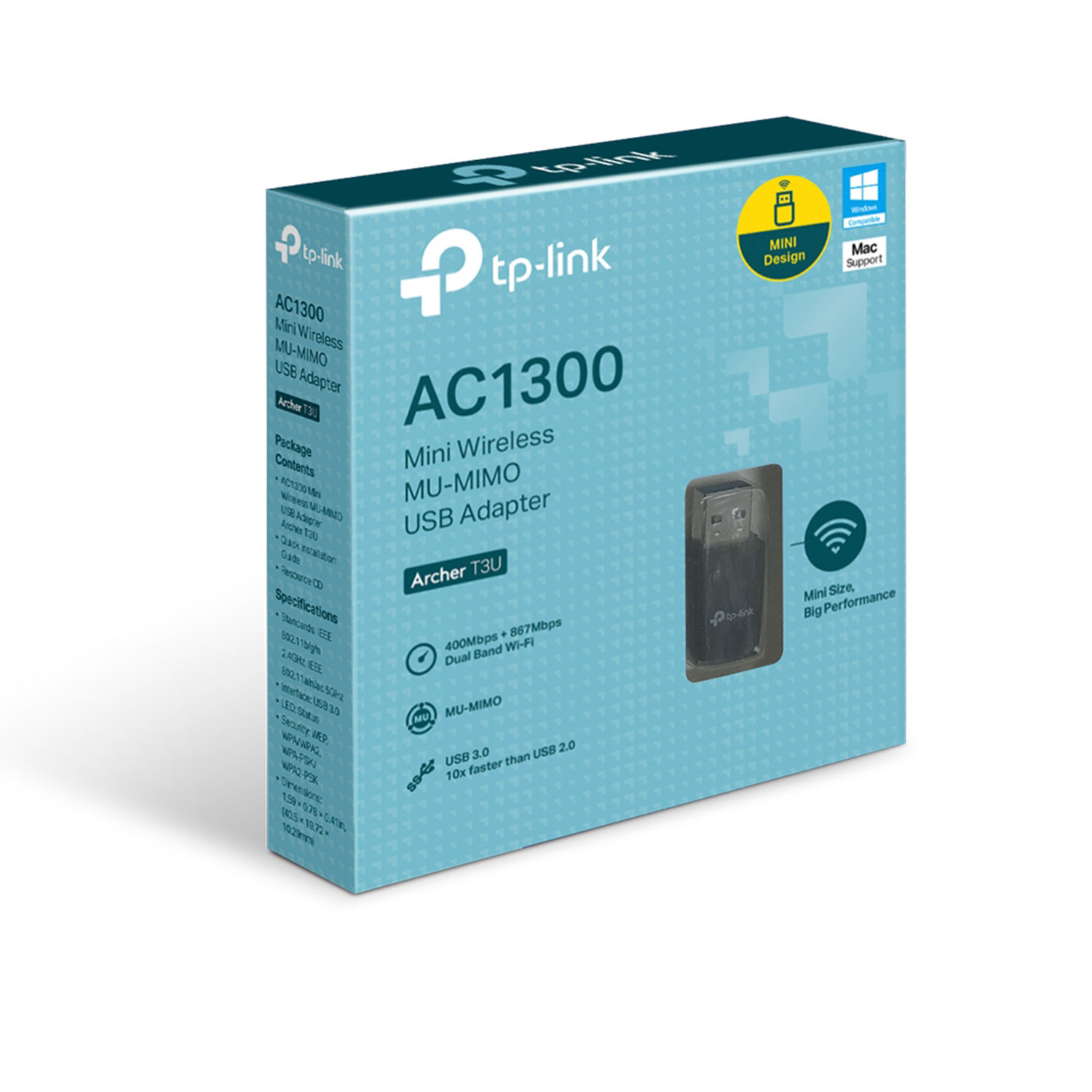 Receptor Tp-Link Archer T3U Mini AC1300 Dual Band