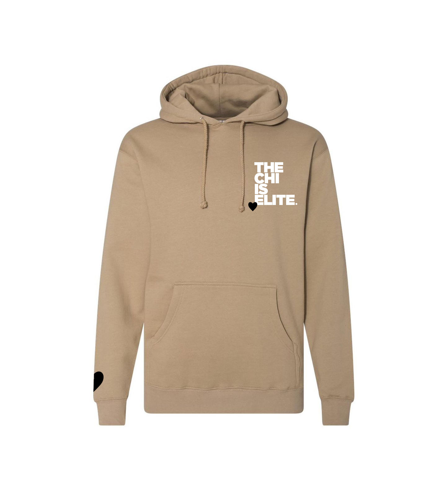 The Chi Is Elite - Sand/Black Hoodie