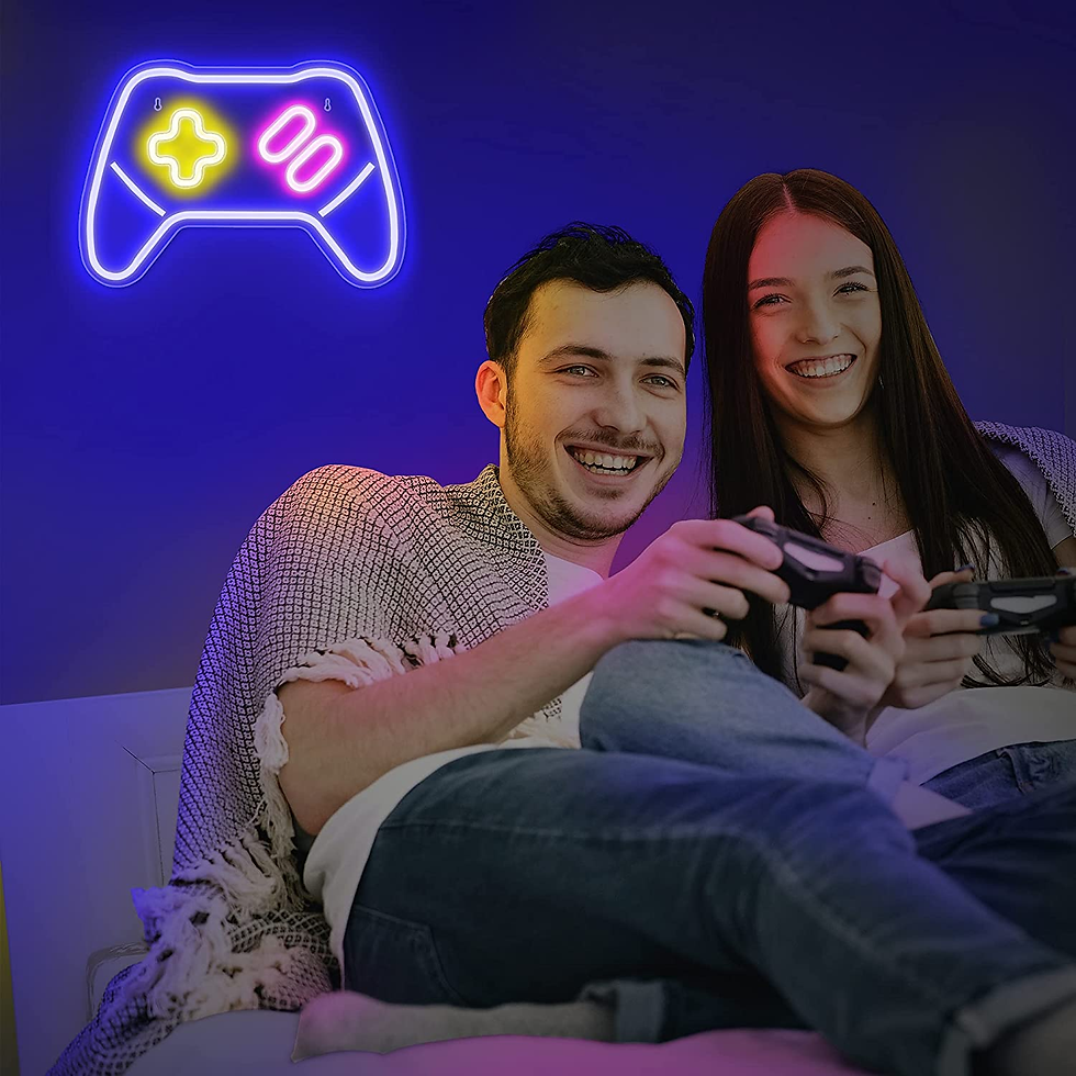 Thumbnail: Game Controller Neon Signs - Gamepad Shaped LED Neon Light for Video/Pc Gamer, S