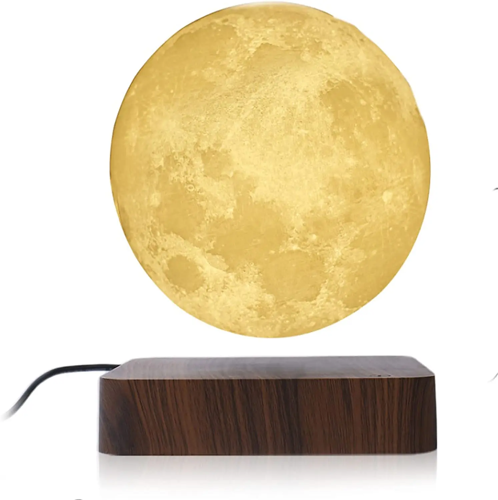 Thumbnail: ZK30 Levitating Moon Lamp Night Light Floating 3D Printing LED Moon Lamp with Wo