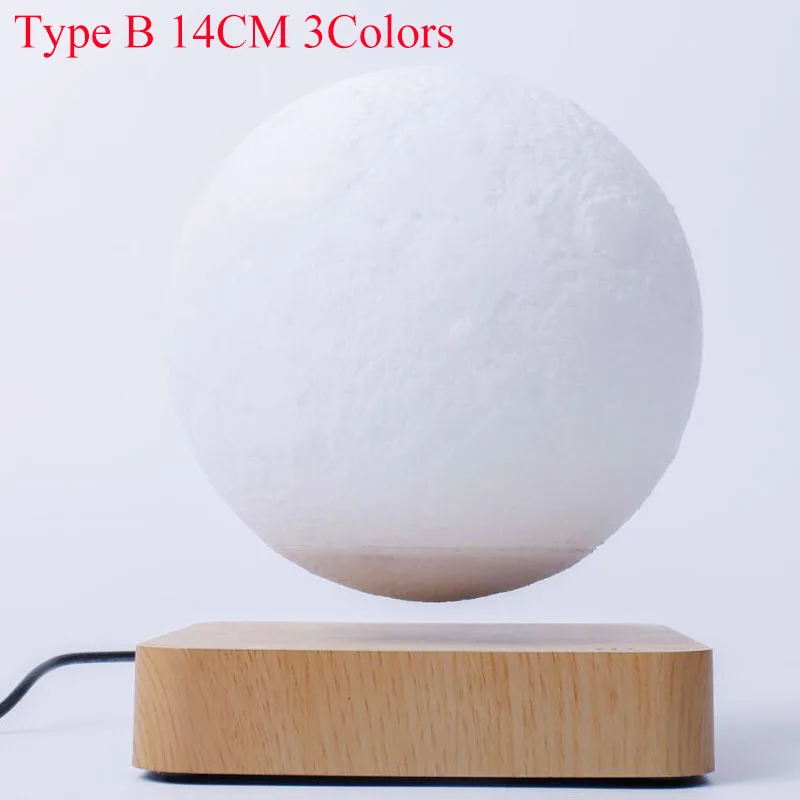 Thumbnail: ZK30 Levitating Moon Lamp Night Light Floating 3D Printing LED Moon Lamp with Wo