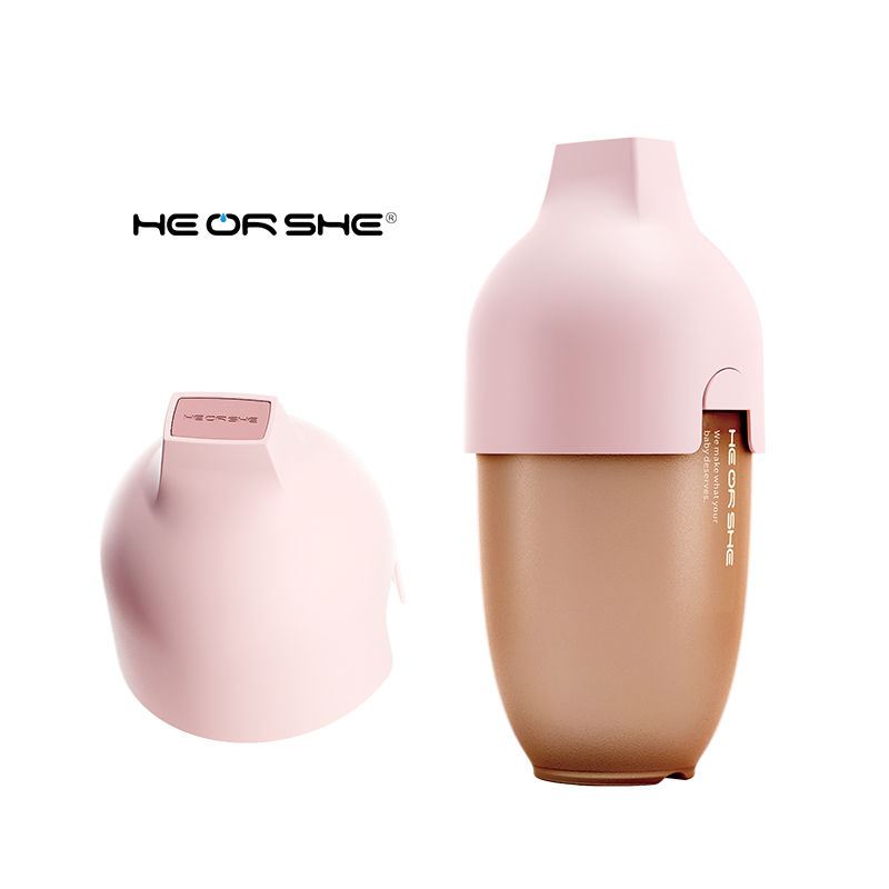 HE OR SHE Ultra Wide Neck Baby Bottle 240ml Pink Cutest Little Feet he-or-she-ultra-wide-neck-baby-bottle-240ml-pink-cutest-little-feet
