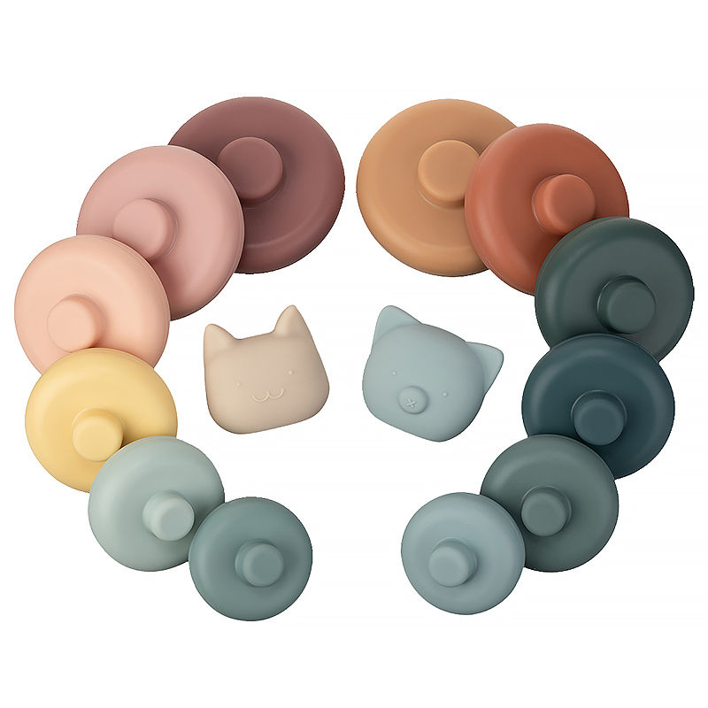 Thumbnail: Kitty Silicone Stacker