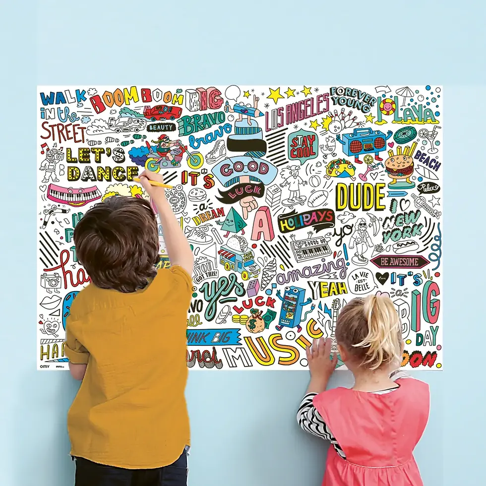 Thumbnail: OMY Giant Color Poster & Stickers - Street Art