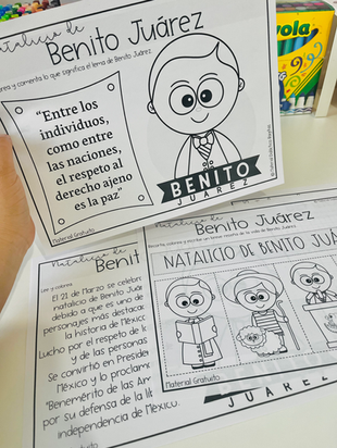 Actividades Natalicio de Benito Juárez
