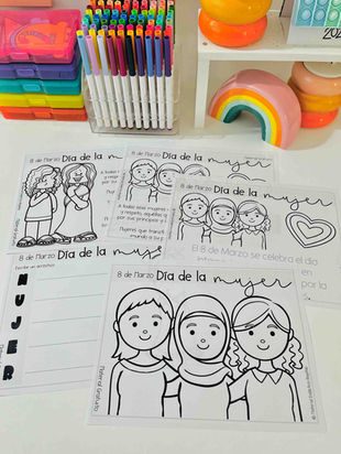 Actividades Día de la Mujer – Fichas Listas para Imprimir