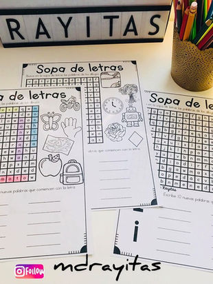 Sopa de Letras . Abecedario