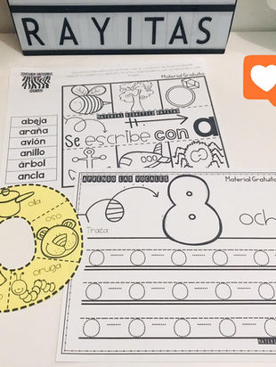 Material de las vocales