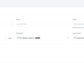 Adding Leads Guidelines 