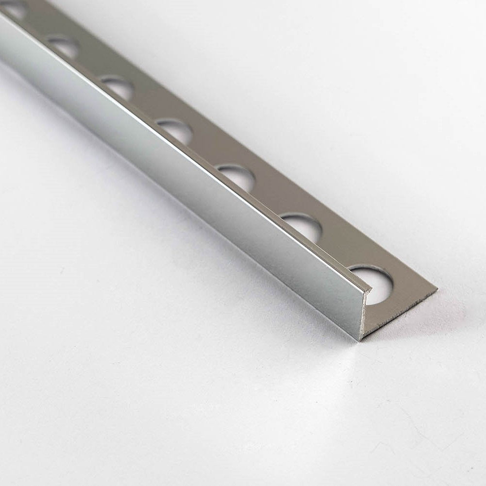 PERFIL ALUMINIO L PLATA BRILLO 12mm