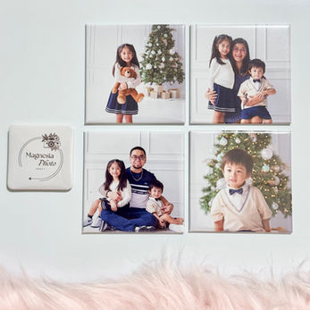 80x80mm photo magnet set of 4