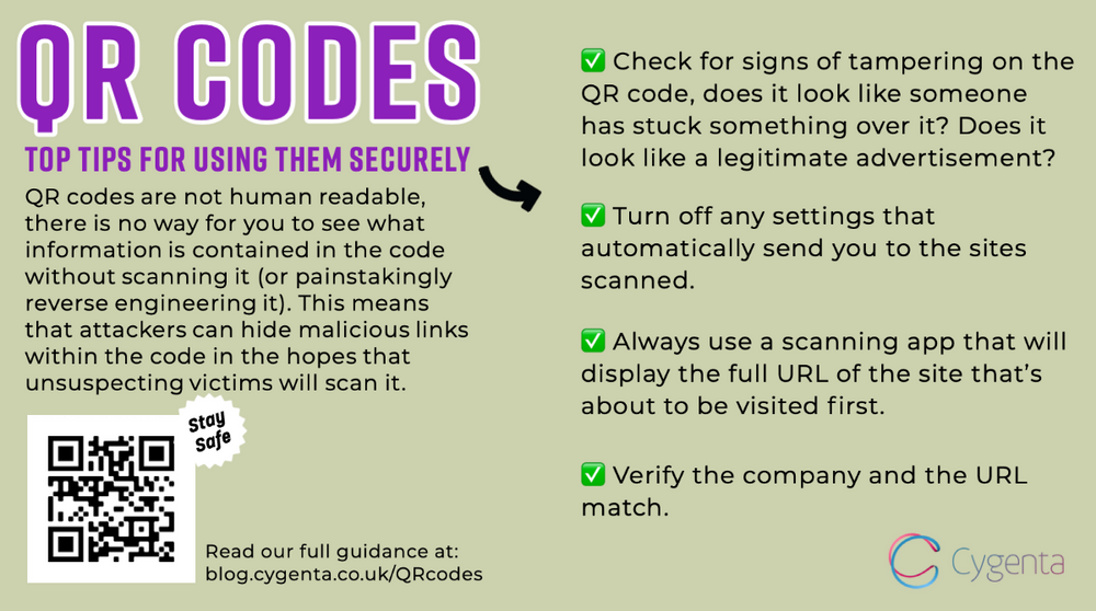 QR Codes: Top tips for using them securely
