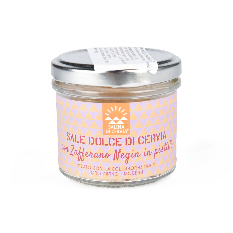 Sale dolce di Cervia mit Safranfäden, 100gr