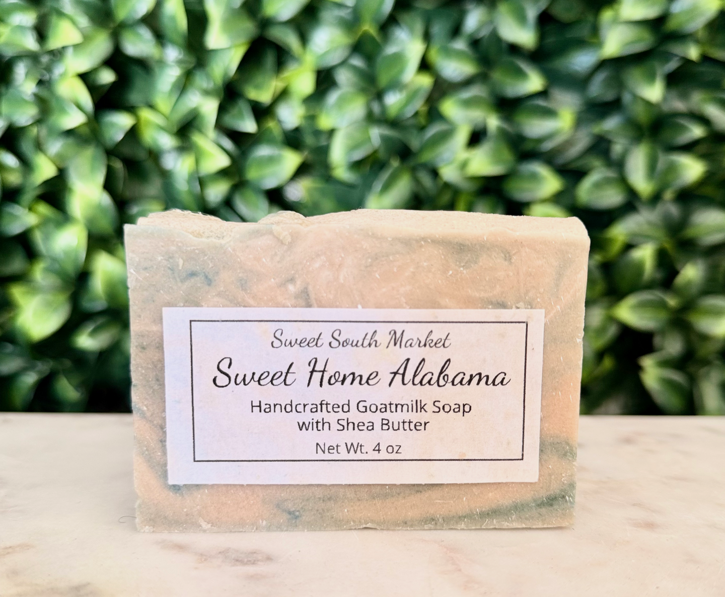 Sweet Home Alabama soap bar, Sweet South Market, handcrafted goat milk soap. Sweet South