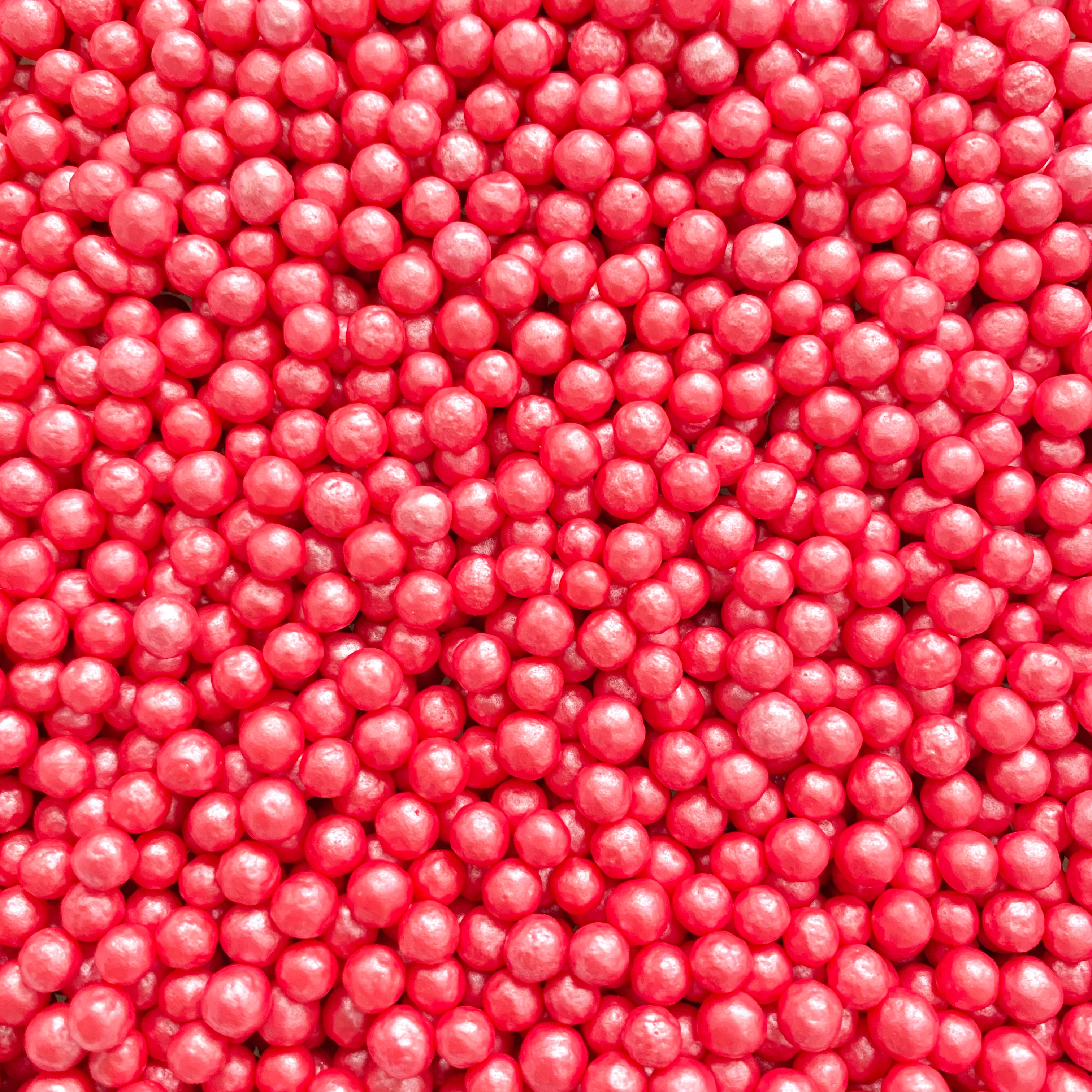 Perla Perlada Mediana 4mm Roja