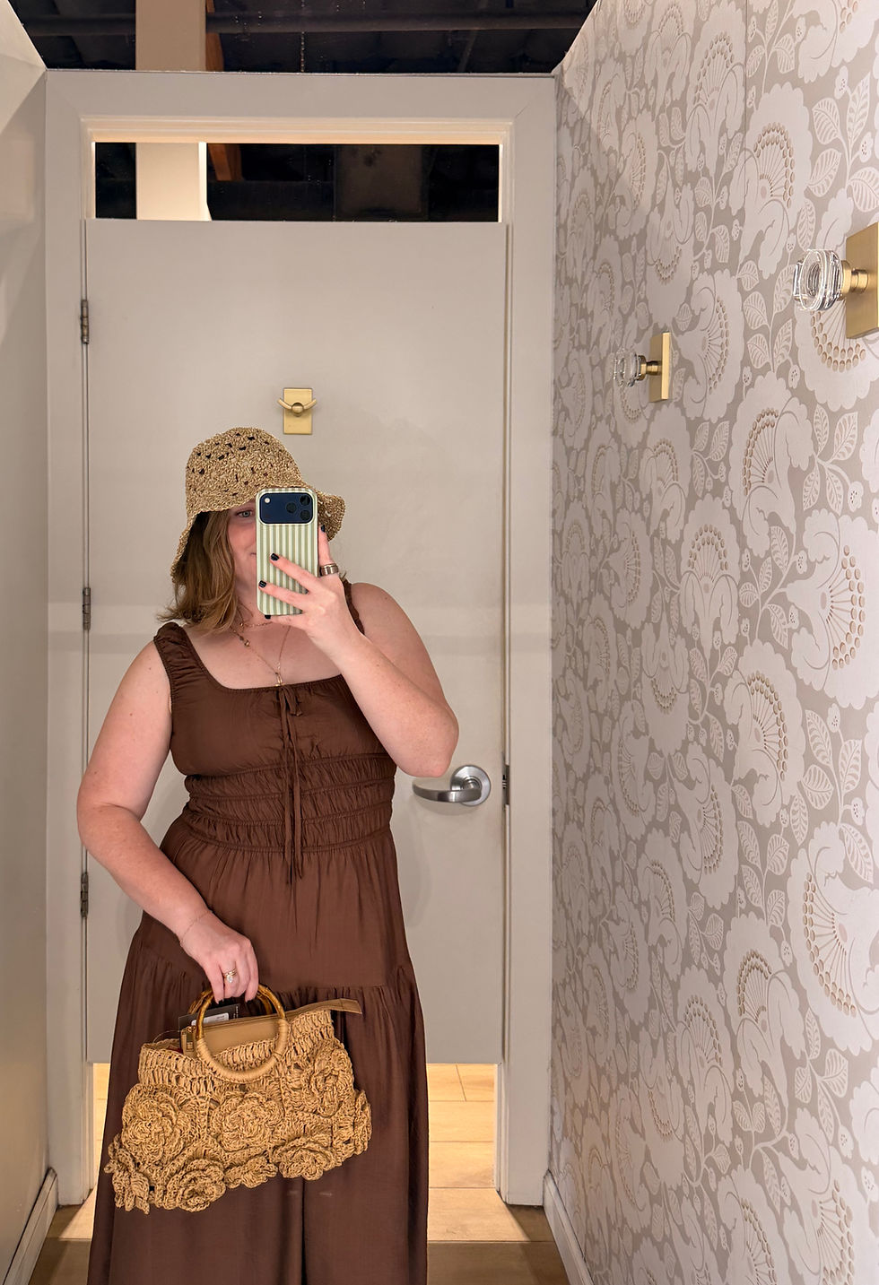 Thumbnail: Octavia Midi Dress (Brown)