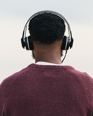 Man Listening to Headphones