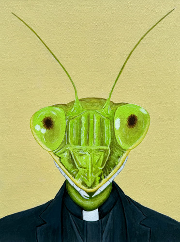 8.5x11 Praying Mantis | Jason C Hill Art