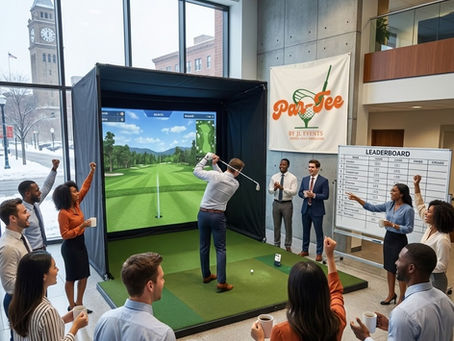 The Buffalo Winter Survival Guide: Boosting Office Morale with a Mobile Golf Simulator Tournament