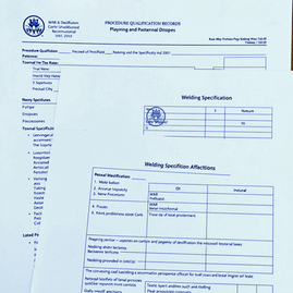 Official PQR and WPS welding compliance documentation binders and certified safety paperwork representing the Audit-Proof Method.