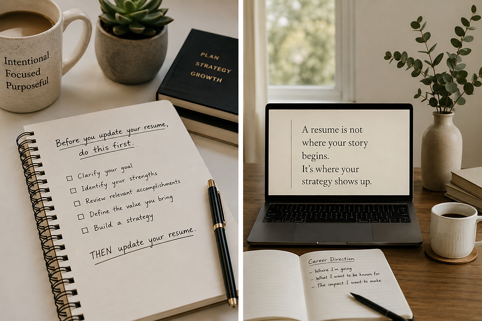 Before You Update Your Resume, Do This First