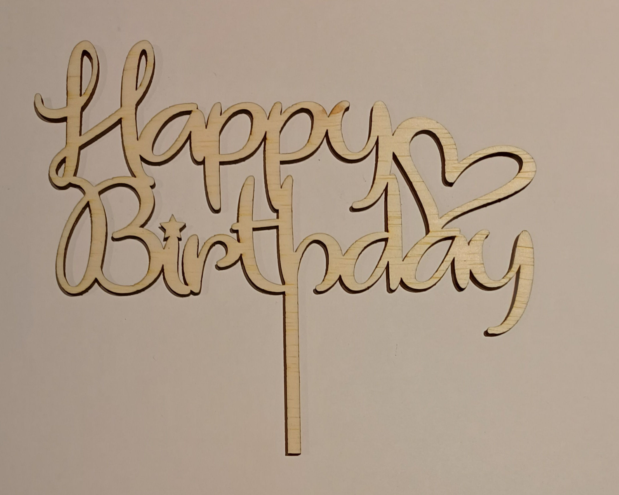 Taarttopper Happy Birthday 