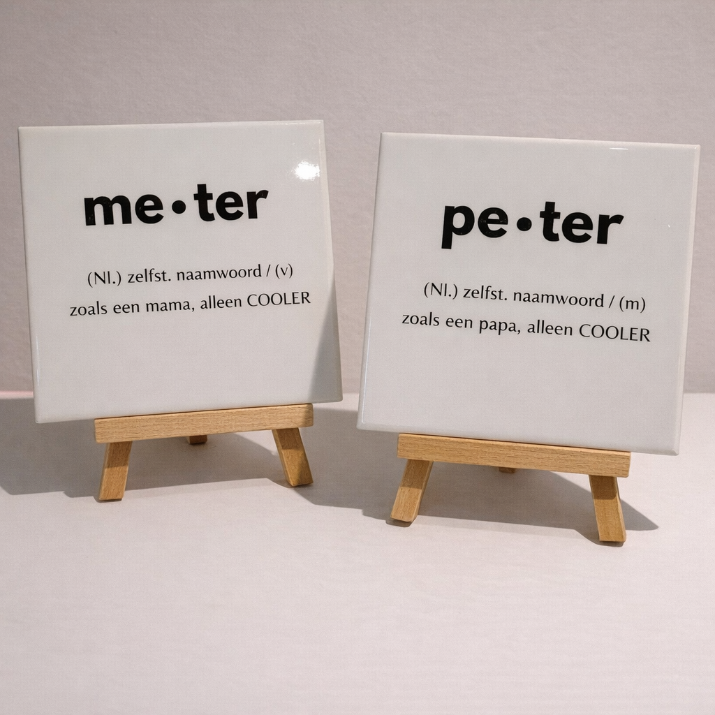 Tegeltje  Peter / Meter