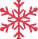 Красная снежинка