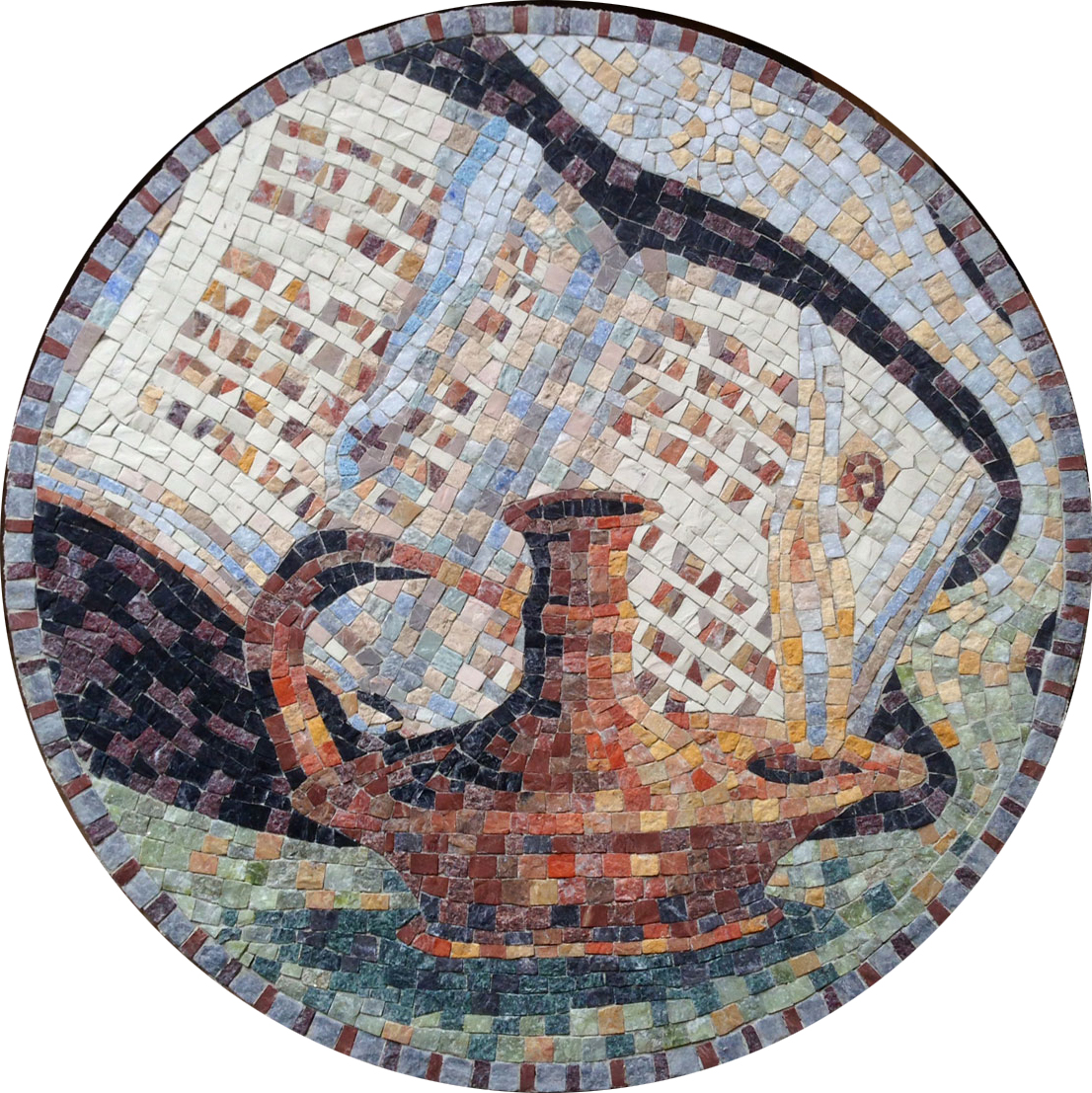 lampada a lucerna e libro babylonmosaic.jpg