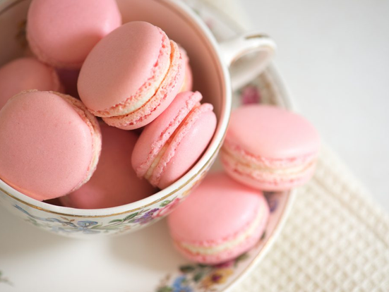 White Chocolate Raspberry Macarons