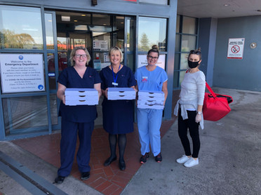 Prince of Wales Emergency Department were pretty delighted to be enjoying some pizzas supplied by local favourite, Baccomatto Osteria.