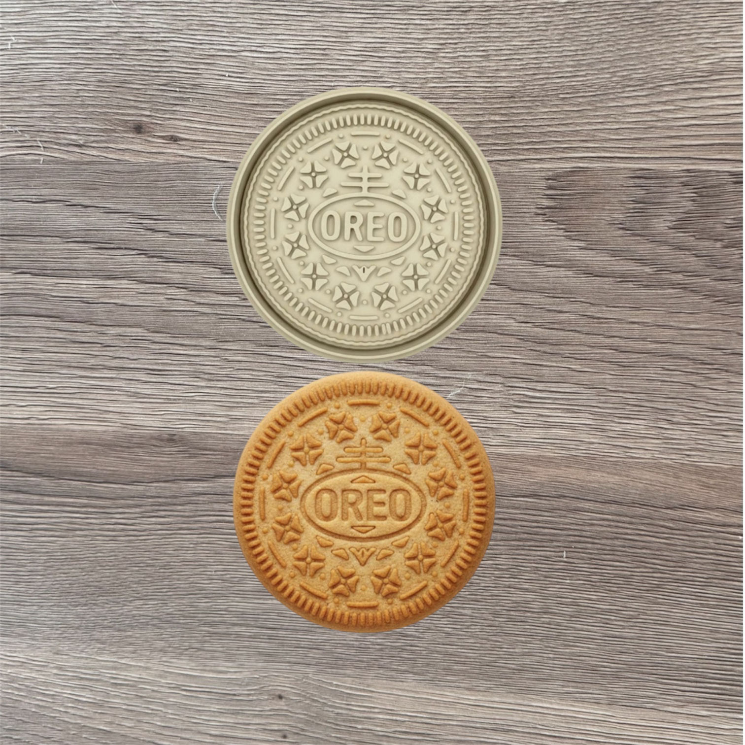 Oreo Biscuit Cookie cutter and stamp