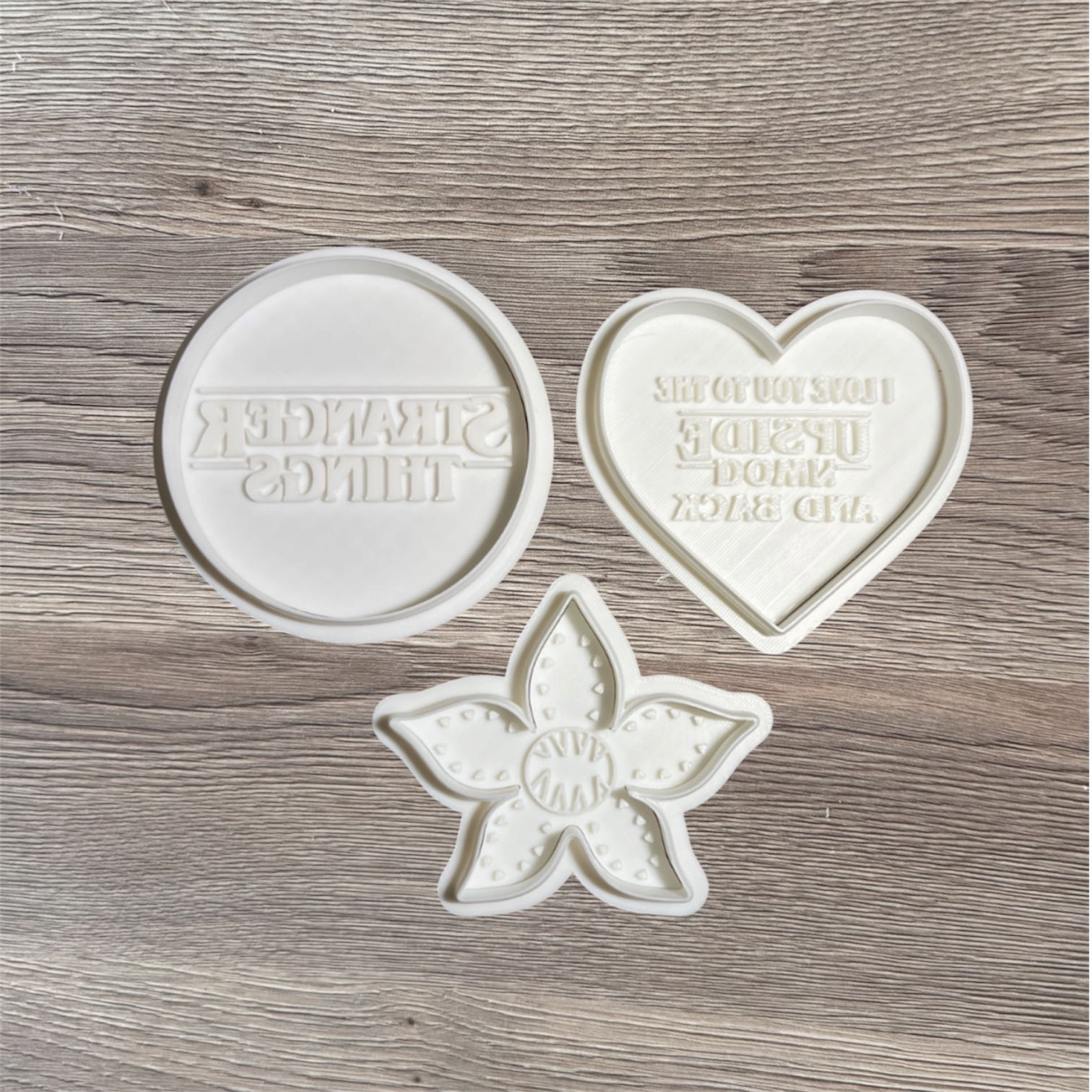 Stranger Things Theme Cookie Cutters and stamp set