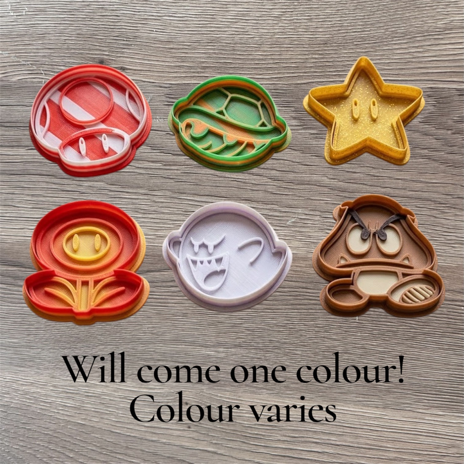 Mario Cookie Cutters and stamp set