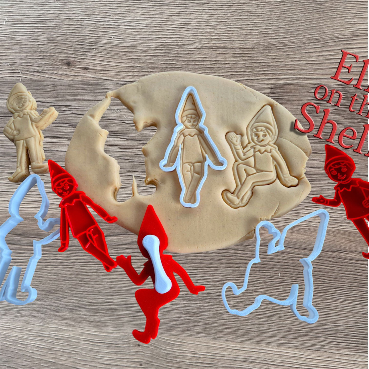 Elf On the Shelf cookie cutters and stamps