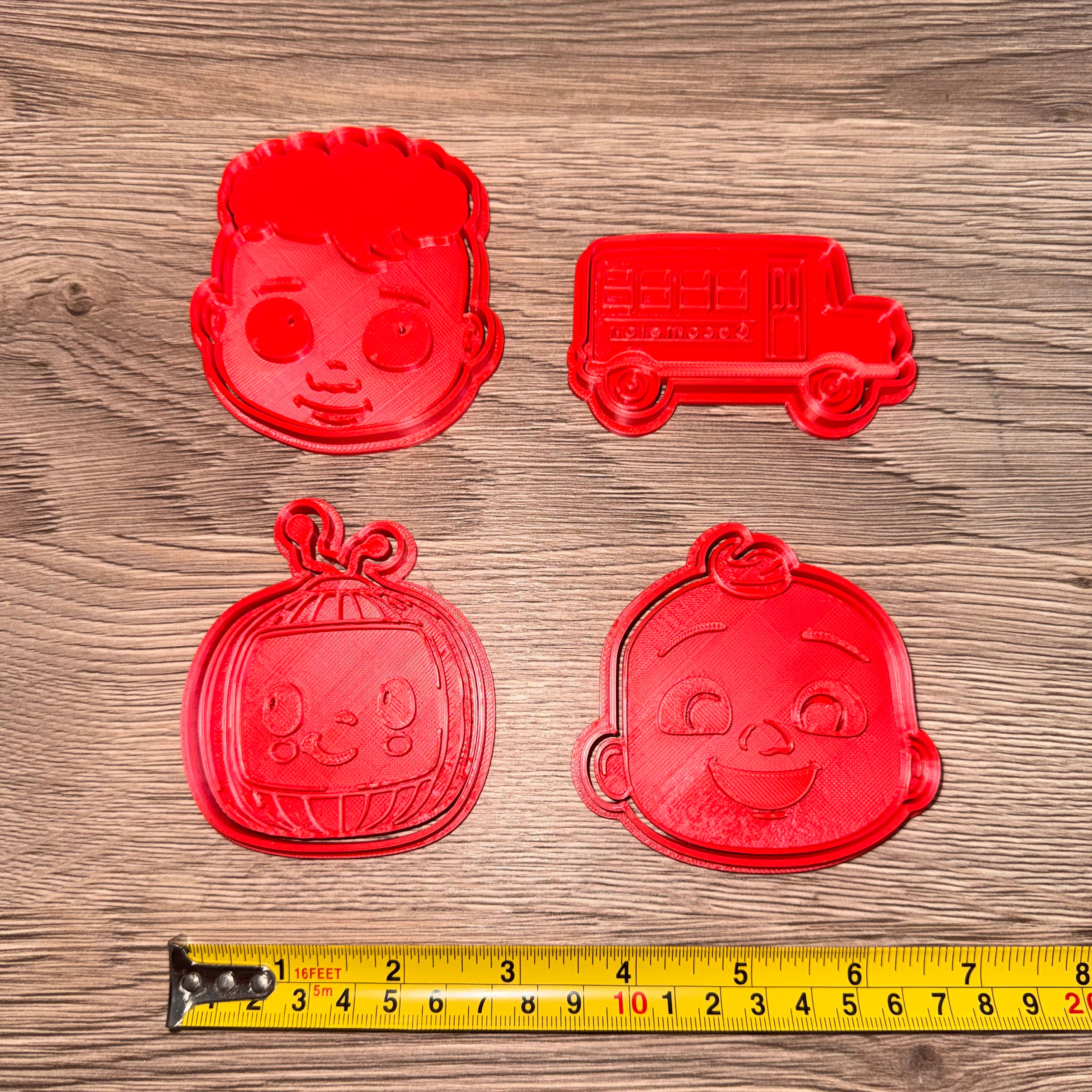 Cocomelon Cookie Cutters and stamp set