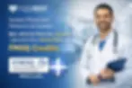 Male physician holding a clipboard in a hospital setting, representing Quebec physicians who may apply BLS, ACLS, and PALS training toward FMOQ continuing education credits through Heart & Stroke–aligned courses at Saving Grace Medical Academy.
