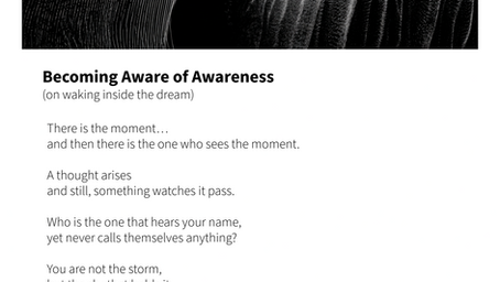 Becoming Aware of Awareness