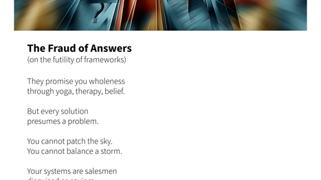 The Fraud Of Answers