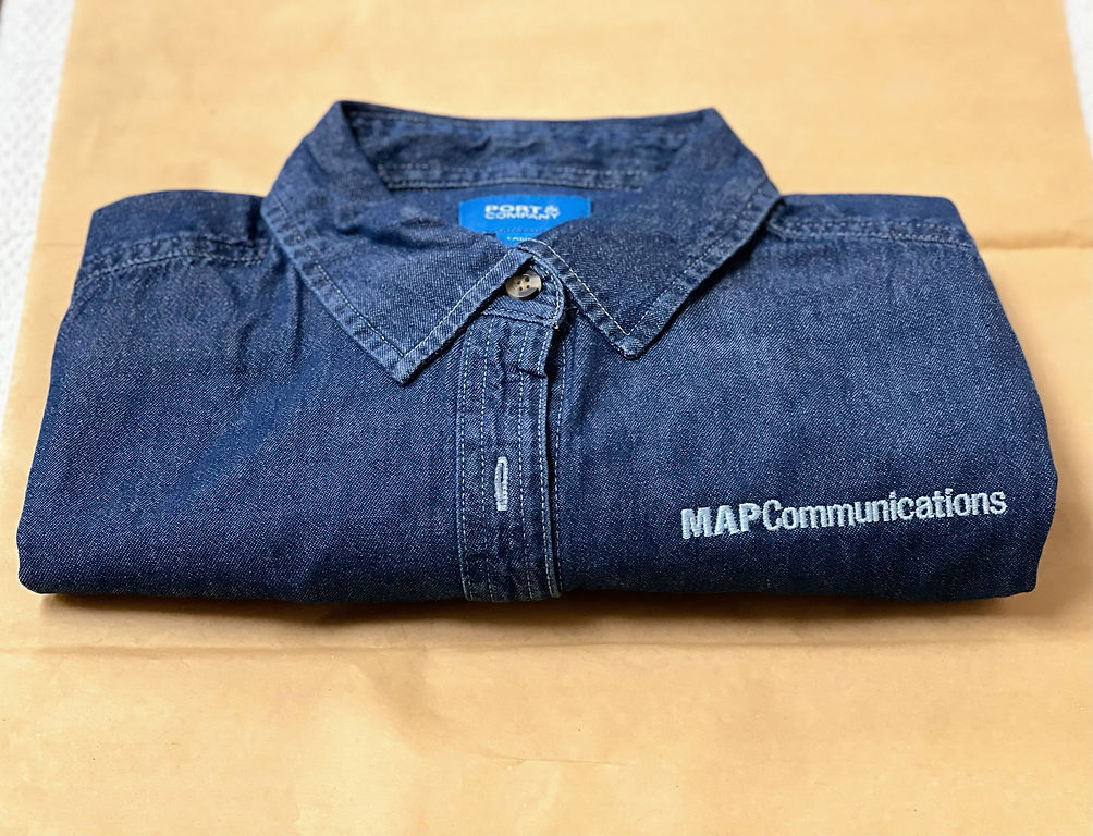 Map Denim Tshirt | Map Gives Back