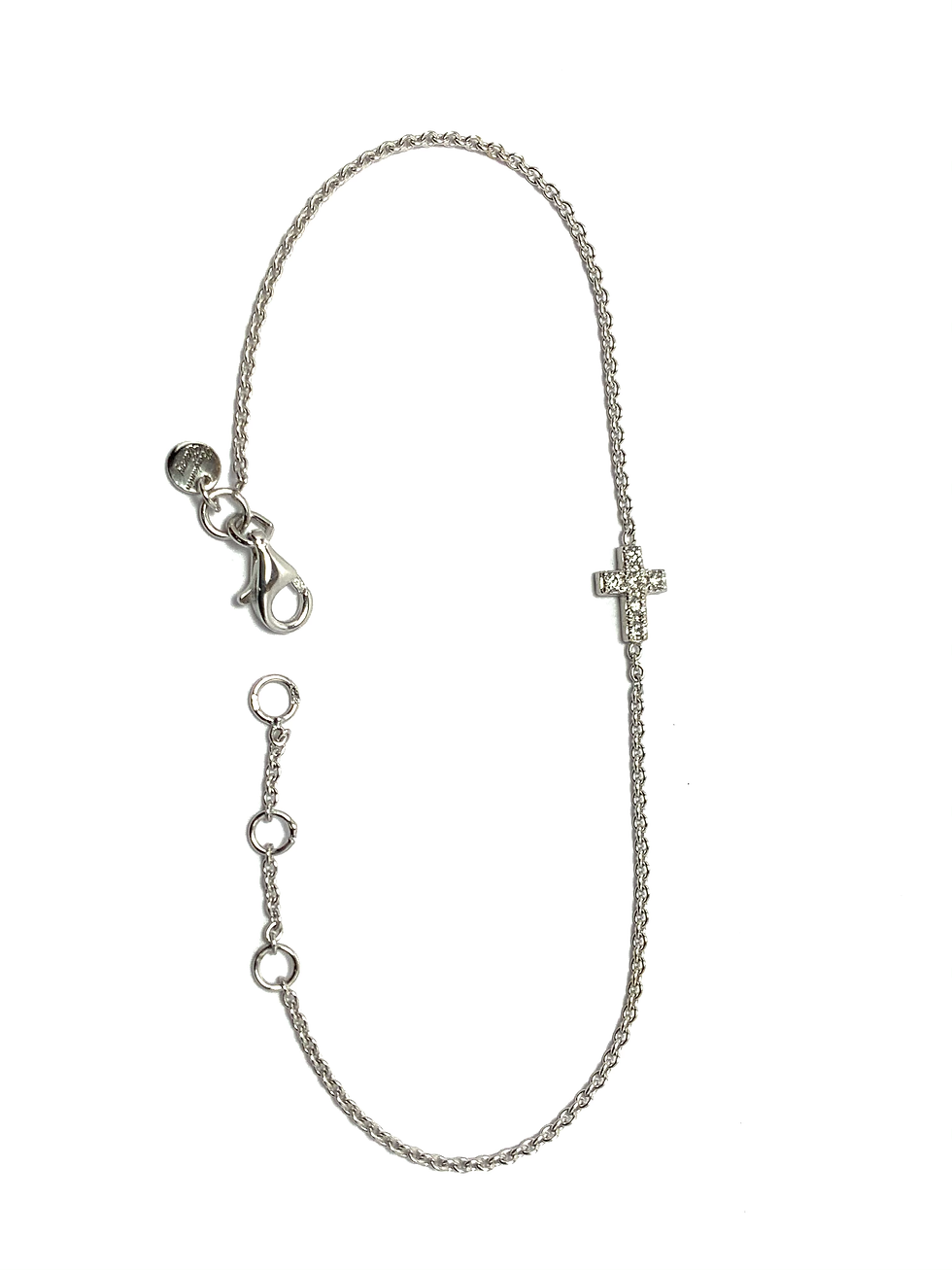Bracelet « Croix » or gris