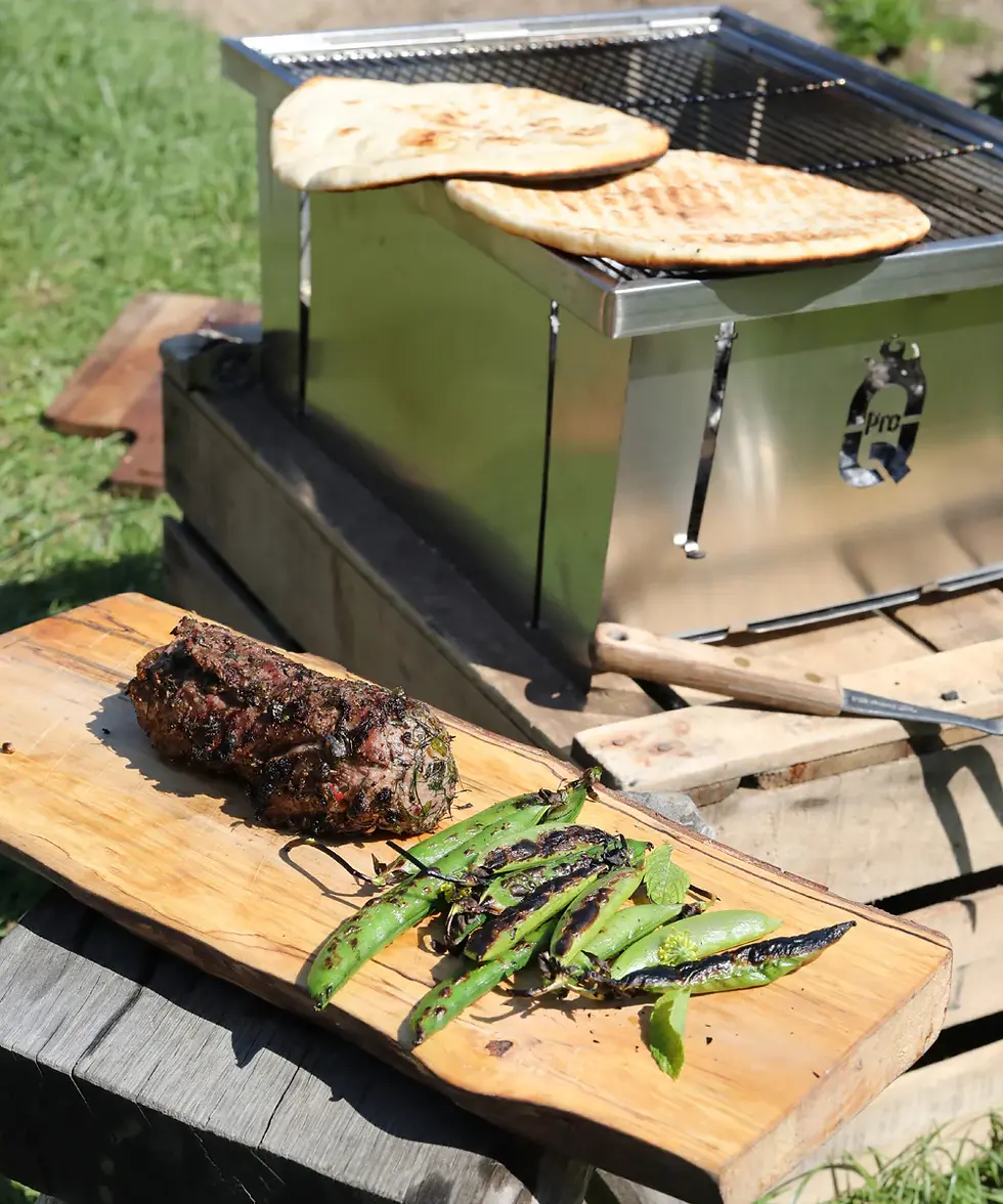 Thumbnail: ProQ FLATDOG FOLD-FLAT PORTABLE CHARCOAL BBQ