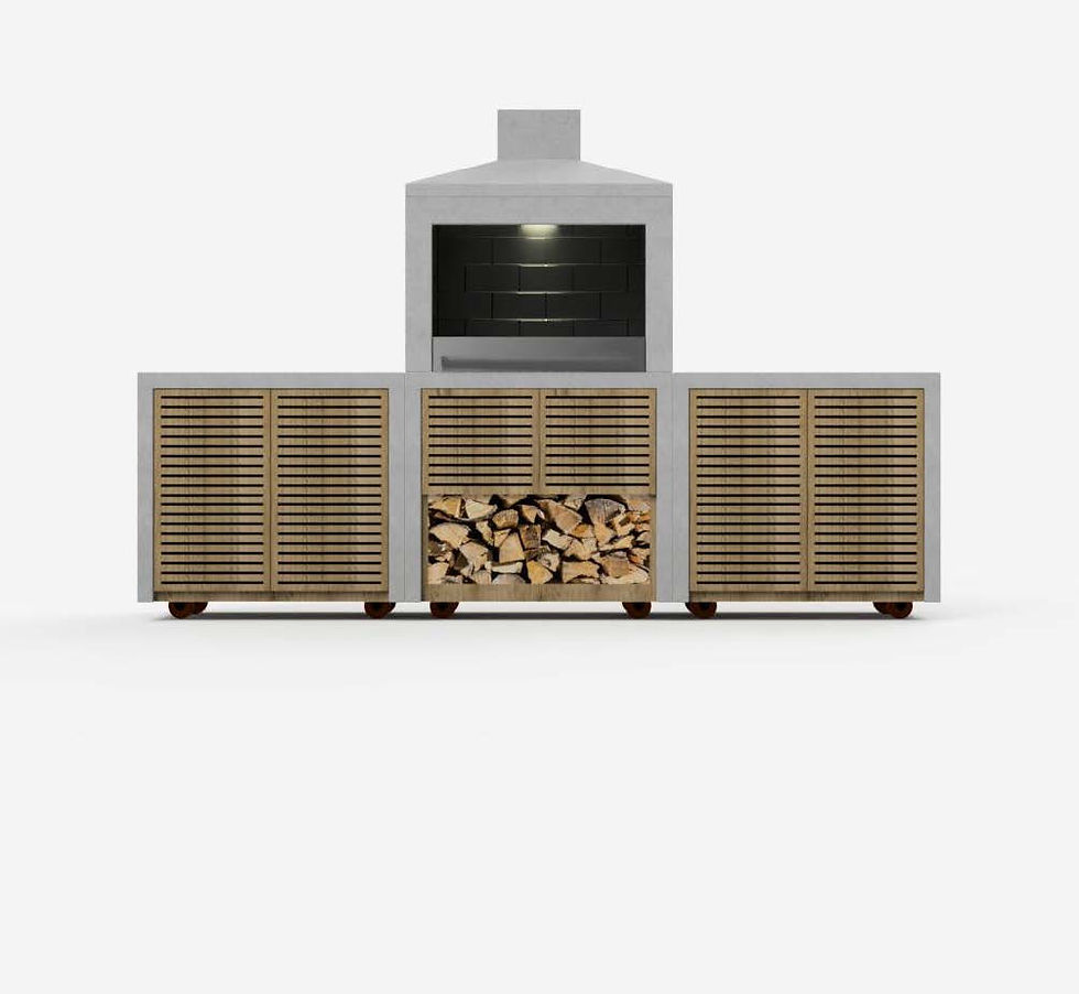 Thumbnail: W+R FIREPLACE collection_3 units c/w OX Grill