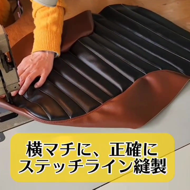 サムネイル： ゼファー400/タックロール張替え+アンコ盛り加工+ショック吸収加工+リベット取付け加工/204