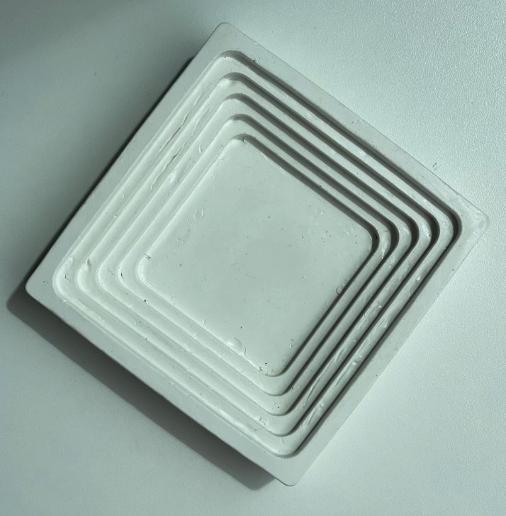 Miniatura: Bandeja em concreto decorativa porta objetos