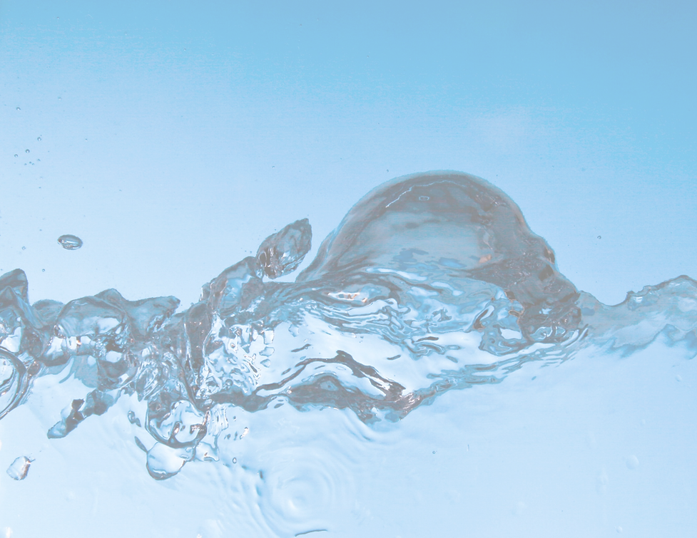 Water droplet splashing, creating ripples